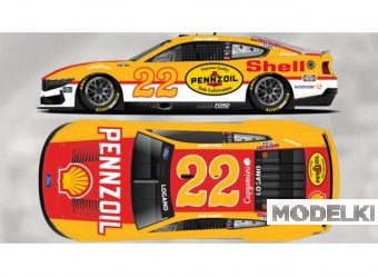 1:64 Ford Mustang Dark Horse #22 Joey Logano *Shell-Pennzoil*, red/orange 2025 - C222565SHDJL