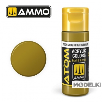 Краска акриловая ATOM COLOR Британская униформа / British Uniform, 20мл - ATOM20049