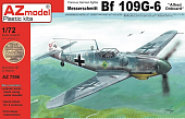 1:72 Сборная модель Самолет Messerschmitt Bf-109G-6 - AZ7596