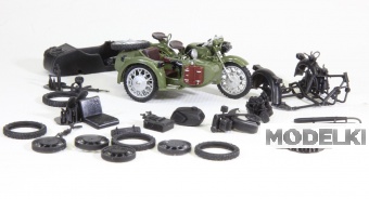1:43 Сборная модель МВ-650М с радиостанцией Р-105М - dnepr650m43kit