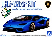 1:32 Сборная модель Lamborghini Countach LPI 800-4 (Metallic Blue) - 06544