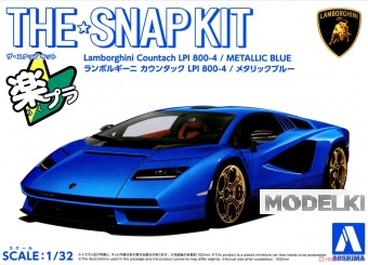 1:32 Сборная модель Lamborghini Countach LPI 800-4 (Metallic Blue) - 06544