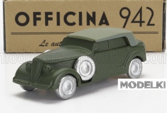 1:76 ALFA ROMEO 6c 2500 Cm Torpedo Cabriolet Closed (1942), Military Green - ART4003A