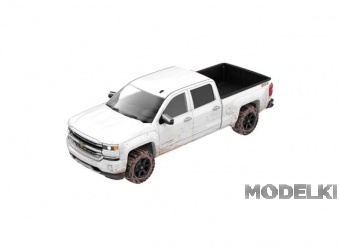 1:64 CHEVROLET Silverado, *All Terrain Collection Series 18*, white (Weathered) 2016 - 35330B