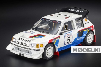 1:12 PEUGEOT 205 Turbo 16 evo2 №5 Winner Rally Acropolis (1986) Juha Kankkunen - Juha Piironen - TMR12-62B