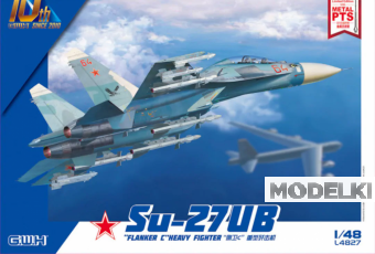 1:48 Сборная модель Самолет Su-27UB Flanker-C - L4827