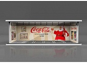 1:64 Parking Garage *Coca-cola with light*, various - MO914036