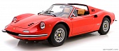 1:18 FERRARI Dino 246 GTS Spider (1972), red - P18152A2-VET
