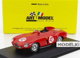 1:43 FERRARI 750 Monza Spider Sn0530m N42 2nd Tunisi Belvedere Gp (1955) L.Bordonaro, Red - ART448