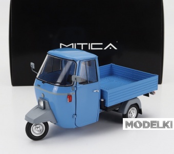 1:18 PIAGGIO Ape P501 Open (1979) - Con Vetrina - With Showcase,Blue - 204003-D