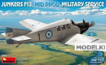 1:48 Сборная модель JUNKERS F13 Military Airplane 1942 - 48011
