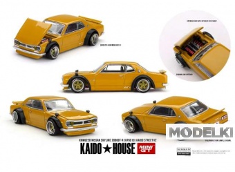 1:64 NISSAN Skyline GT-R (KPGC10) Kaido Street V2 (1969), orange - MGTKHMG228