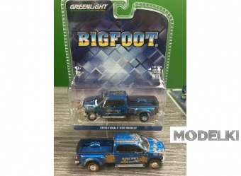 1:64 FORD F-350 Dually *Big Foot* Dirty Version, blue 2019 - 51457B