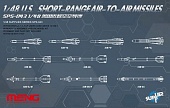 1:48 Сборная модель Набор американских ракет класса воздух-воздух малой дальности - SPS-043
