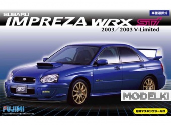 1:24 Сборная модель Subaru Impreza WRX Sti/2003 V-Limited w/Window Frame Masking Seal - 039404