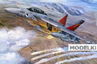 1:32 Сборная модель Американский палубный самолет РЭБ Boeing EA-18 Growler - 03206