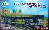 1:72 Сборная модель Платформа двухосная 20 т - 615