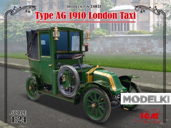 1:24 Сборная модель Лондонское такси модели AG 1910 г. - 24031
