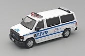 1:64 FORD E-350 Super Duty Van 'New York Police Dept.', white - 596-89
