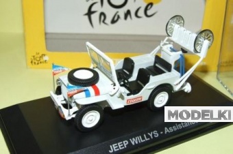1:43 JEEP Willys Assistance Tour de France, weiß - 845005
