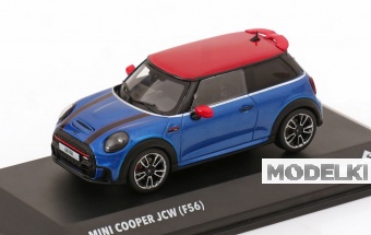 1:43 MINI Cooper F56 John Cooper Works (2023), blue metallic /red - S4315003