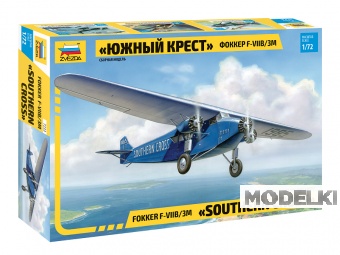 1:72 Сборная модель Самолет Фоккер Южный Крест - 7233