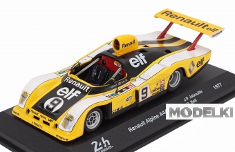 1:43 RENAULT Alpine A442 V8 Twin Turbo Team Equipe Renault Elf №9 24h Le Mans (1977) Jean Pierre Jabouille - Derek Bell, Yellow White Black - MW1ALA0096