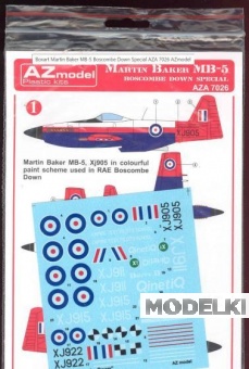 1:72 Декаль Martin Baker M.B.5 decal „Boscombe Down“ - AZA7026
