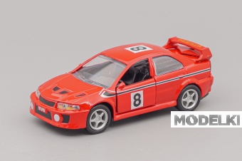 1:43 MITSUBISHI Evo #8, red - DC047