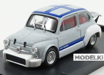 1:43 FIAT 600 Abarth 1000 Gr.2 Presentazione Ufficiale (1970), Grey White Blue - R370-02-UPD