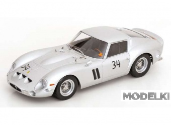 1:18 FERRARI 250 GTO #34 DMV-Avus Hermann Cordes (1963), silver - KKDC180739