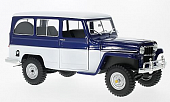 1:18 JEEP Willys Station Wagon (1955), blue/white - 92858bl/we