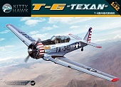 1:32 Сборная модель Американский учебно-тренировочный самолет North American T-6 Texan - KH32001