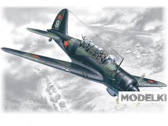 1:72 Сборная модель Су-2Р, советский самолет- разведчик - 72082