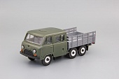 1:43 УАЗ 39094 Фермер 3-х мостовый (пластик), хаки / серый - 15972-01