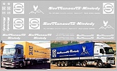 1:43 Набор декалей Sovtransavto-minvody для Минский-5205 (100х290), белый - DKP0058