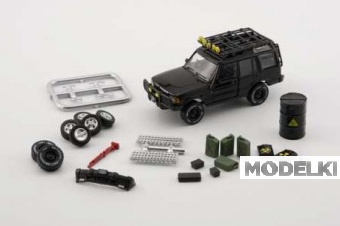 1:64 LAND ROVER Discovery 1 *Right Hand Drive*, black smile with accessory 1998 - BM64B0204RHD