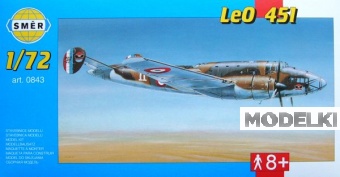 1:72 Сборная модель Самолёт  LeO 451 - 0843