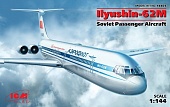 1:144 Сборная модель Ильюшин-62М, Советский пассажирский самолет - 14405