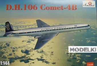 1:144 Сборная модель Британский пассажирский самолет de Havilland DH 106 Comet -4B - 1449