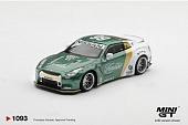 1:64 NISSAN GT-R R35 LB Works Type 1 with Custom Ducktail Auto Finesse (2025), green / white - MGT01093-BL