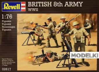 1:76 Сборная модель British 8th Army WWII - 02617