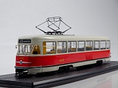1:43 Трамвай Tatra-T32, красный / белый - SSM4068