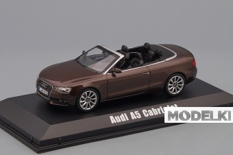 1:43 AUDI A5 Cabriolet (2012), metallic teakbrown - 830110