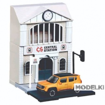 1:43 Диорама Железнодорожная станция с Jeep Renegade - 31505