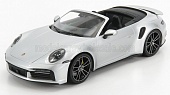 1:18 PORSCHE 911 992 Turbo S Cabriolet Open (2020), silver - 155069082