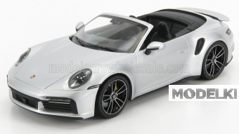 1:18 PORSCHE 911 992 Turbo S Cabriolet Open (2020), silver - 155069082