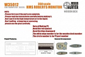 1:350 HMS ROBERTS MONITOR - W35012