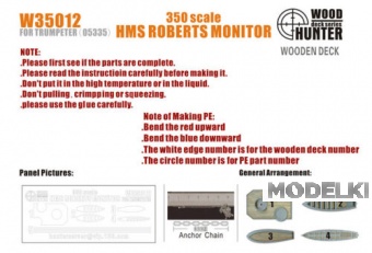 1:350 HMS ROBERTS MONITOR - W35012