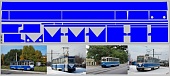 1:43 Набор декалей полосы для Трамвая КТМ-5М3 синий (100х360) - DKP0175